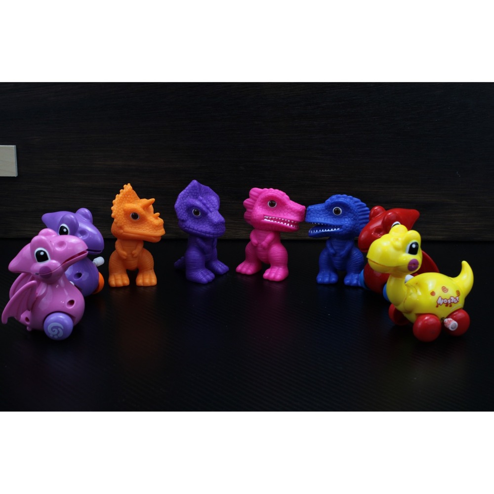 Gi Go Toys Dino Re Evolution Dinosaur Action Figures Vinyl Set of 6 Lot